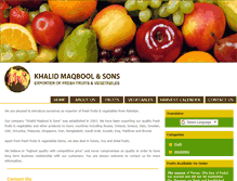 Tablet Screenshot of farmsfruits.com